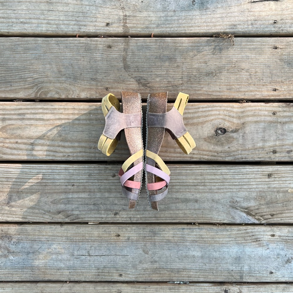 Inter-Bios Multi Colored Leather Sandal View 6
